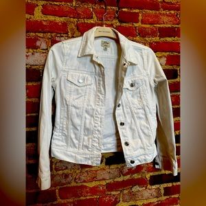 J. Crew White denim jacket Size XS